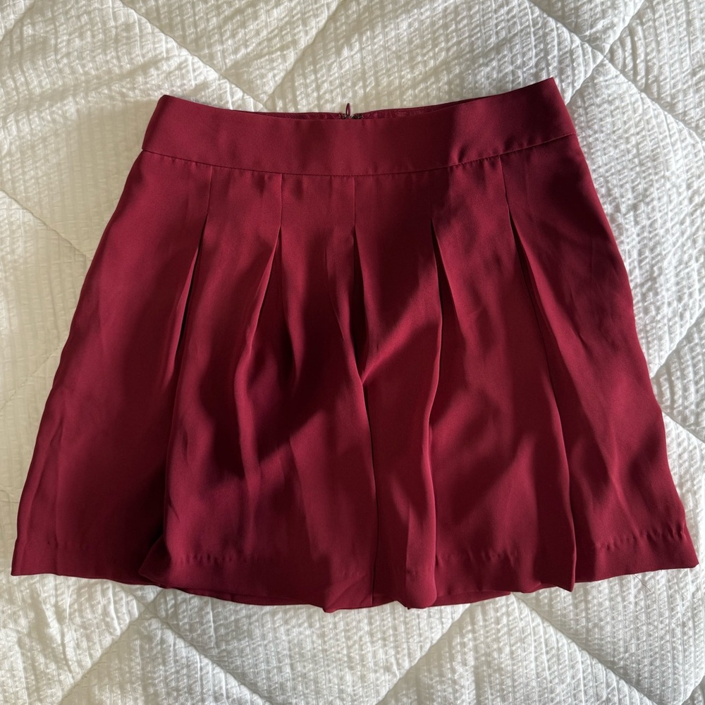 Banana Republic Red/Burgundy Mini Skirt